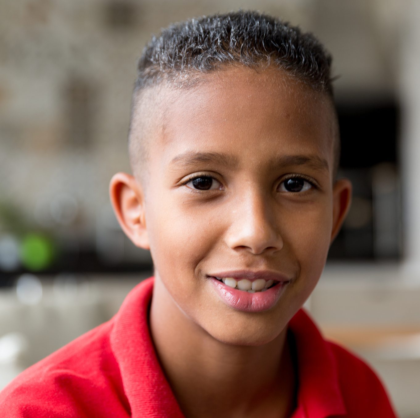 Young boy with autism